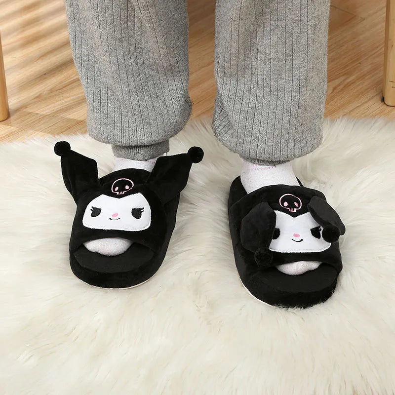 Fluffi Plüschhausschuhe